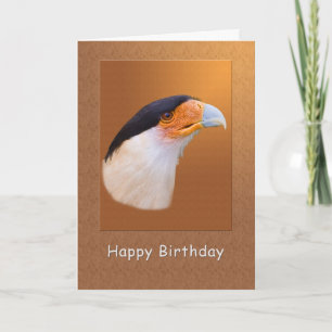 Birthday, Crested Caracara Bird Card