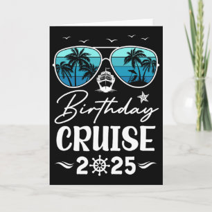 Birthday Cruise 2025 Party Vacation Squad Birthday Card