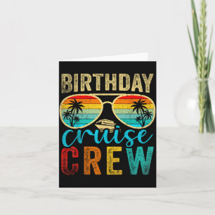 Birthday Cruise Crew Cruise Birthday Cruising Trip Card