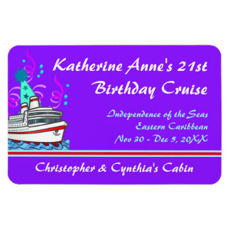 Birthday Cruise Custom Stateroom Door Marker Magnet