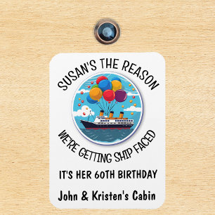 Birthday Cruise Funny Group Personalised  Magnet