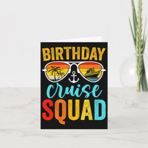 Birthday Cruise Squad 2025 Cruise Birthday Party V Card
