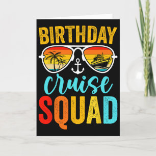 Birthday Cruise Squad 2025 Cruise Birthday Party V Card