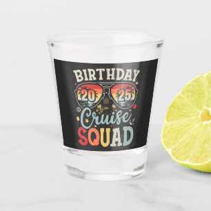 Birthday Cruise Squad 2025 Family Matching Shot Glass