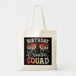 Birthday Cruise Squad 2025 Family Matching Tote Bag