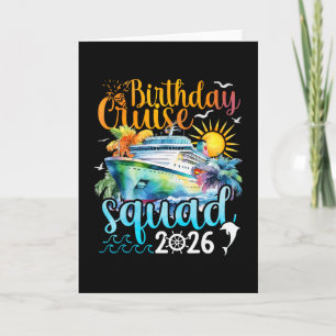 Birthday Cruise Squad 2026 Cruise Birthday Party V Card