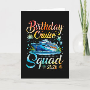 Birthday Cruise Squad 2026 Cruise Birthday Party V Card