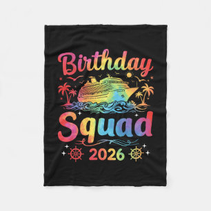 Birthday Cruise Squad 2026 Cruise Birthday Party V Fleece Blanket