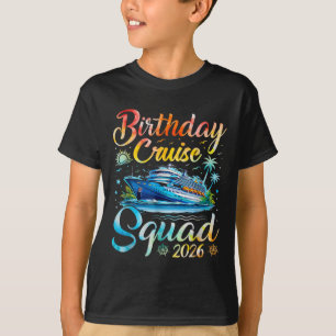 Birthday Cruise Squad 2026 Cruise Birthday Party V T-Shirt