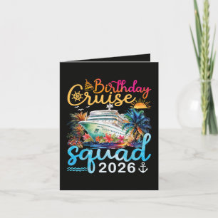 Birthday Cruise Squad 2026 Holiday Card