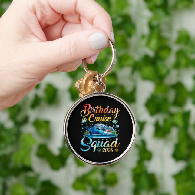 Birthday Cruise Squad 2026 Key Ring (Hand)