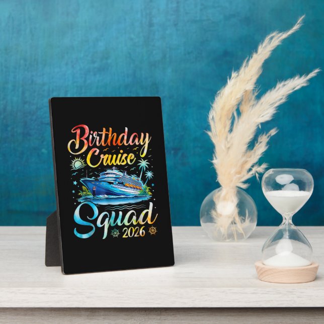 Birthday Cruise Squad 2026 Plaque (Side)