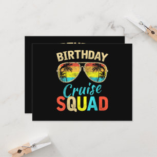 Birthday Cruise Squad Card