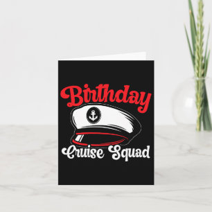 Birthday Cruise Squad Cruising Boating Family Grou Card