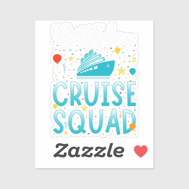 Birthday Cruise Squad Cruising Vacation (Sheet)