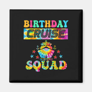 Birthday Cruise Squad Cruising Vacation Matching F Magnet