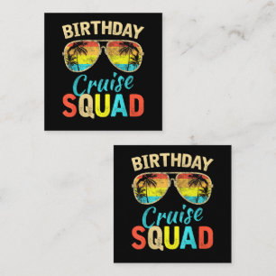 Birthday Cruise Squad Enclosure Card