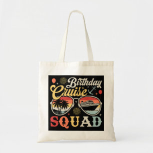 Birthday Cruise Squad Group Family Matching Tote Bag