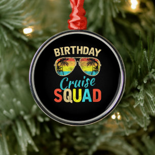 Birthday Cruise Squad Metal Tree Decoration