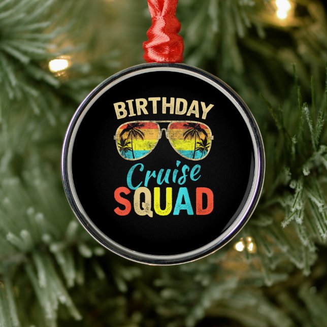 Birthday Cruise Squad Metal Tree Decoration (Tree)