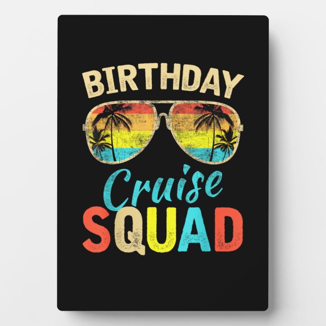 Birthday Cruise Squad Plaque (Front)