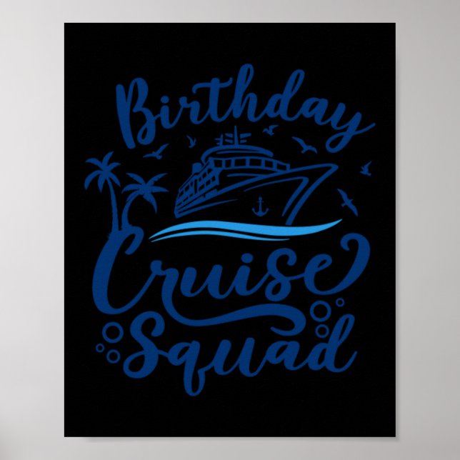 Birthday Cruise Squad Poster (Front)