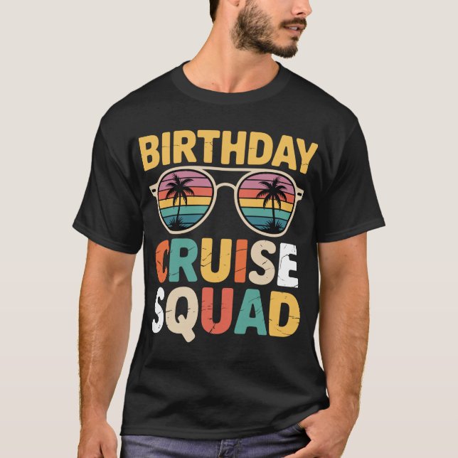 Birthday Cruise Squad T-Shirt (Front)