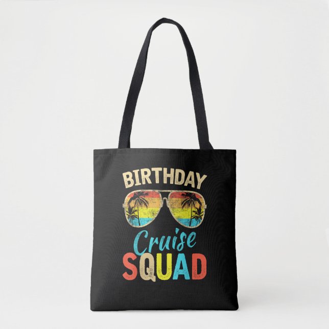Birthday Cruise Squad Tote Bag (Front)