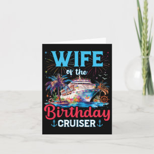 Birthday Cruiser Family Vacation Matching Apparel Card