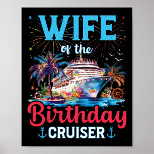 Birthday Cruiser Family Vacation Matching Apparel Poster