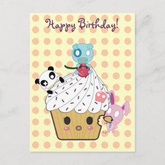 Birthday Cupcake Attack! Postcard