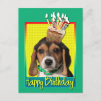 Birthday Cupcake - Beagle Puppy - Chloe
