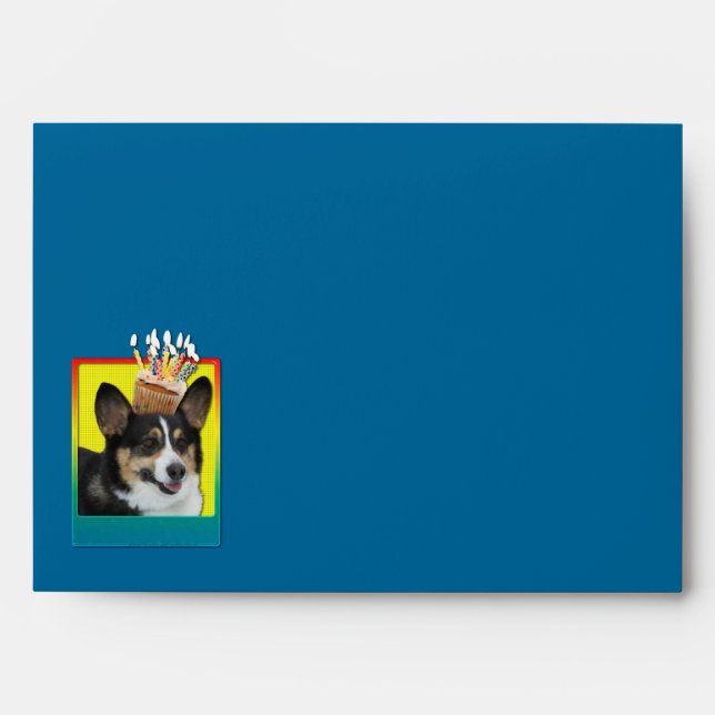 Birthday Cupcake - Corgi Envelopes (Front)