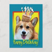 Birthday Cupcake - Corgi - Owen