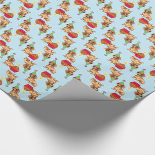 Birthday Cupcake Dachshund Wrapping Paper