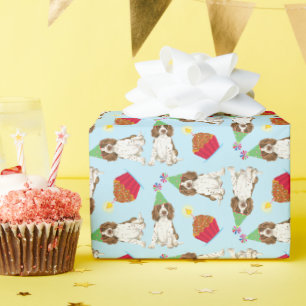Birthday Cupcake English Springer Spaniel Wrapping Paper
