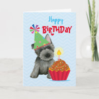 Birthday Cupcake Scottish Terrier