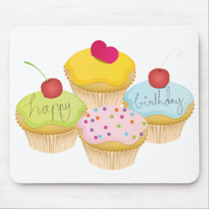 Birthday Cupcakes Mouse Pad