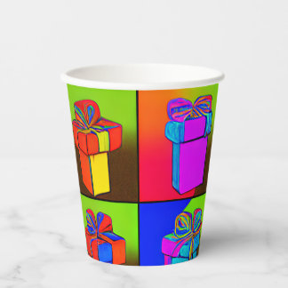 Birthday Cups with Gift Design