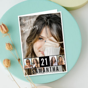 Birthday Custom Photo Collage Card