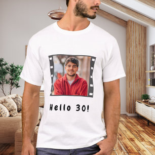 Birthday custom photo film hello guys men T-Shirt