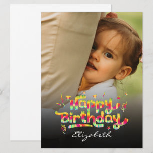Birthday Custom Photo Greeting Card Personalised