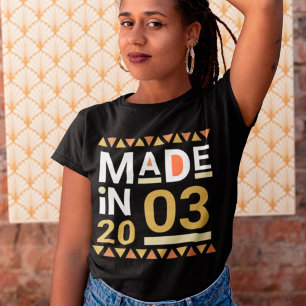 Birthday Custom Retro Made In T-Shirt