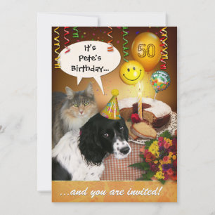 Birthday (customisable) invitation