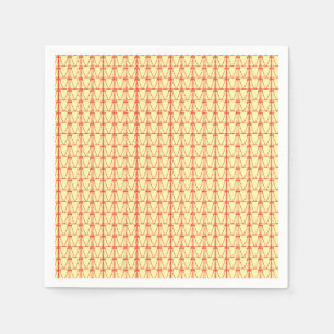 Birthday, Cute Silhouette Coconut Trees Pattern Napkin