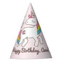 Birthday. Cute Unicorn with Cute Diamonds Add Name