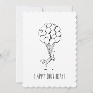 Birthday Dachshund Card