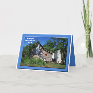 Birthday - Dad Old Virginia Barn Card