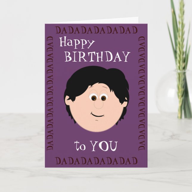 Birthday Dad (Son) Card (Front)