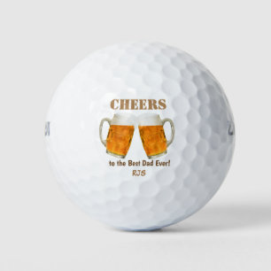 Birthday Dad World's Best Ever Monogram Golf Balls